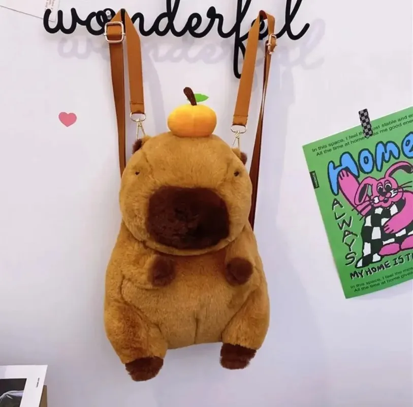 Zaino delfino Kapybara Borsa a tracolla carina in peluche Borsa a tracolla a doppio scopo Brutto acqua porcellana Borsa tote per bambola carina