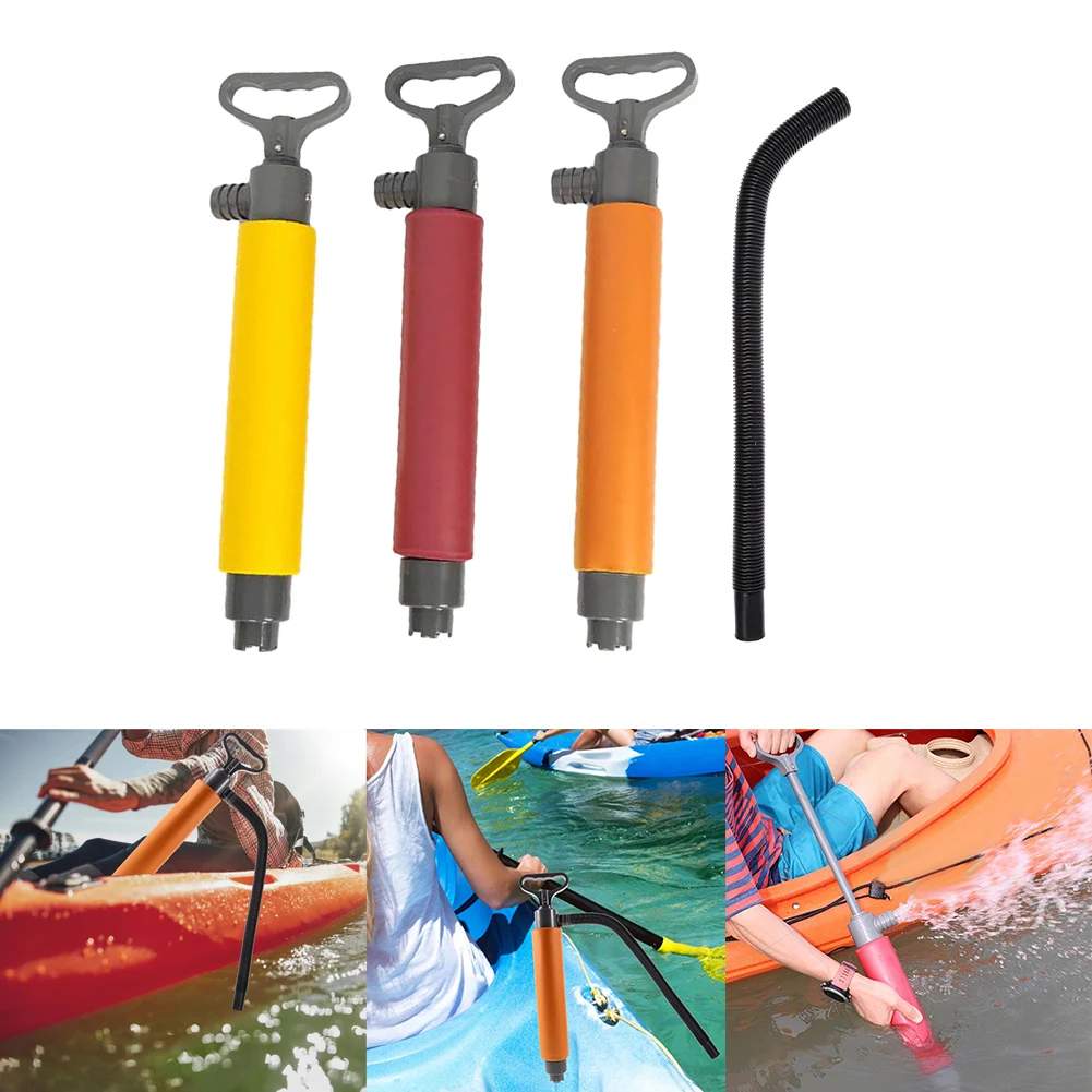 

1 Set Pump Kayak Canoe Bilge Pump With Tube Float Water Bottom Manually 450MM Boat Floated Accessories Pump-Water Tools Parts