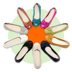 Shoes For Women Leather Ballet Flats Women Shoes Spring Casual Ballerina Shoes Shallow Slip On Ladies Loafers женская обувь