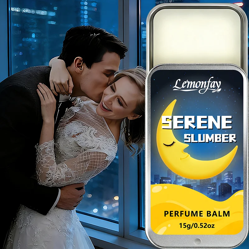 

Lemonfay Serene slumber Perfume Balm - 15g Calming sleep Solid Fragrance Balm Portable Travel Pocket Perfume