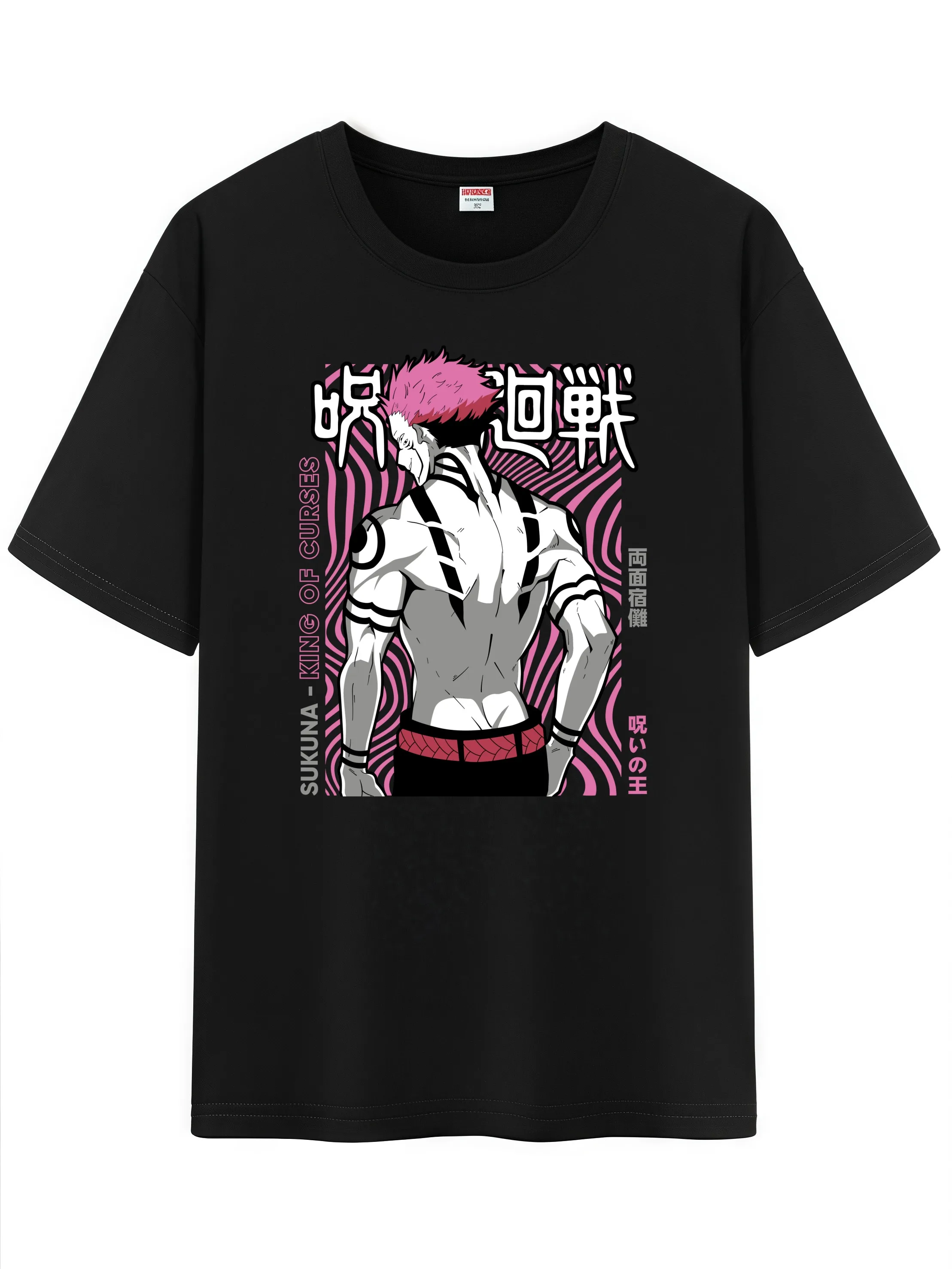 للجنسين أنيمي شخصية نمط القطن تي شيرت، JJK Jujutsu Kaisen شخصية الانطباع قصيرة الأكمام تي شيرت