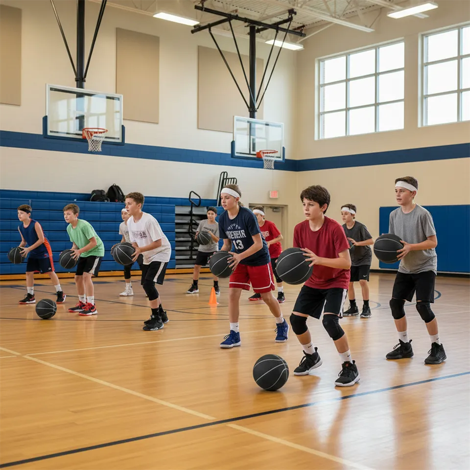 Mute Basketball for Indoor Training, Never Disturb Neighbors, Soft PU Foam Noiseless Bouncing Ball for All Ages with Wall Mount - Detail Angle #03