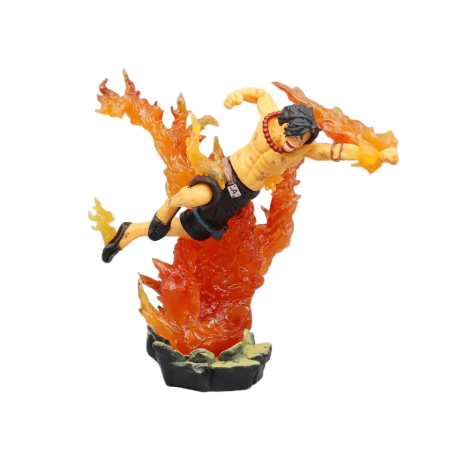 New One Piece Anime Figure Fire Fist Luffy Ace Sanji Battle Model Dolls sabo Action Figurine Zoro Ghost Collection Toys