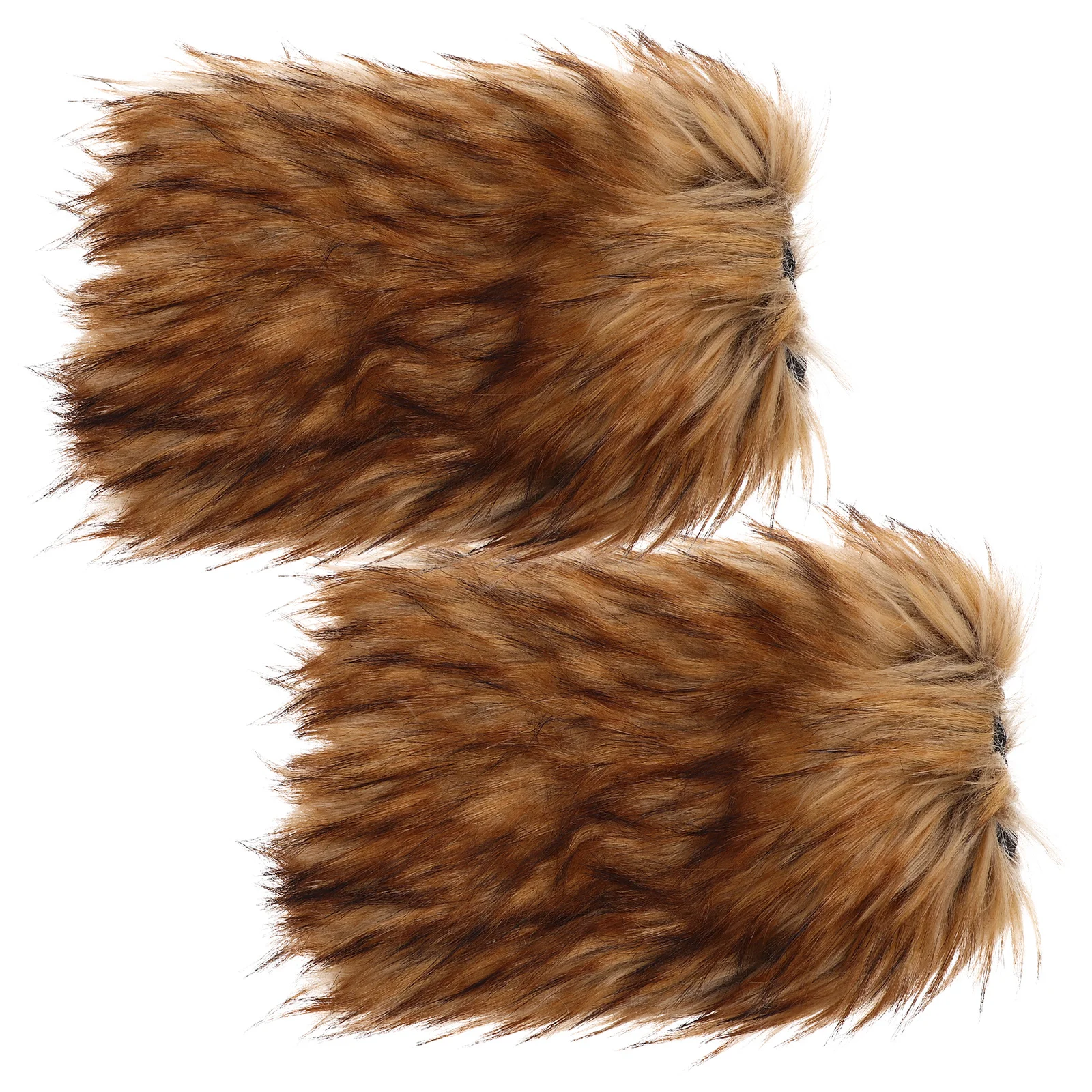 

1Pair Brown Viking Leg Warmers Artificial Costume Accessories Medieval Faux Warmer Halloween Viking Boots Leg Warmers Men