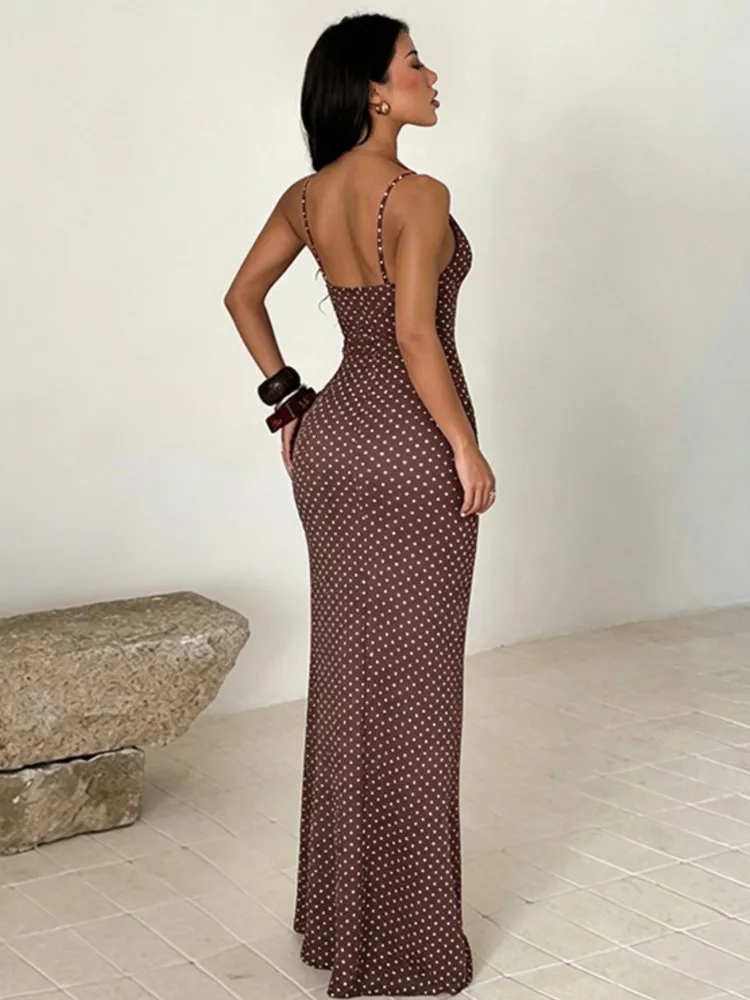 Elegant Cover-up Women V-Neck Maxi Dress Fashion Sleeveless Flower Dresses Evening Ladies Street Party Vestidos Summer Autumn