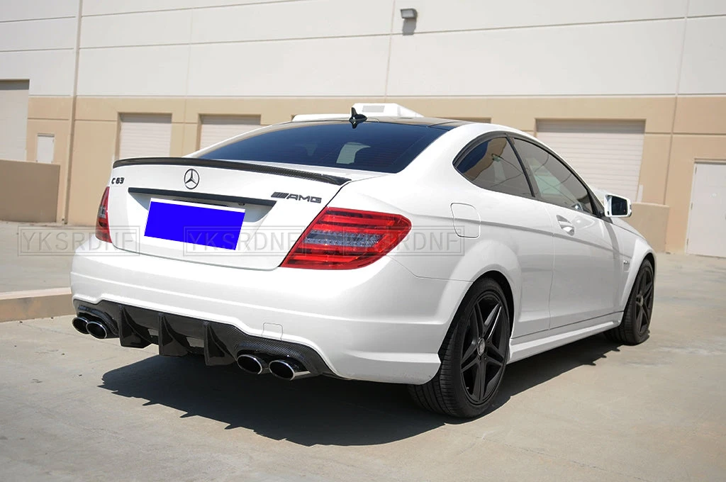 Per W204 Coupe 2 porte classe C C180K C200 Spoiler 2008-2014 di alta qualità in plastica ABS auto coda ala decorazione posteriore tronco Spoiler