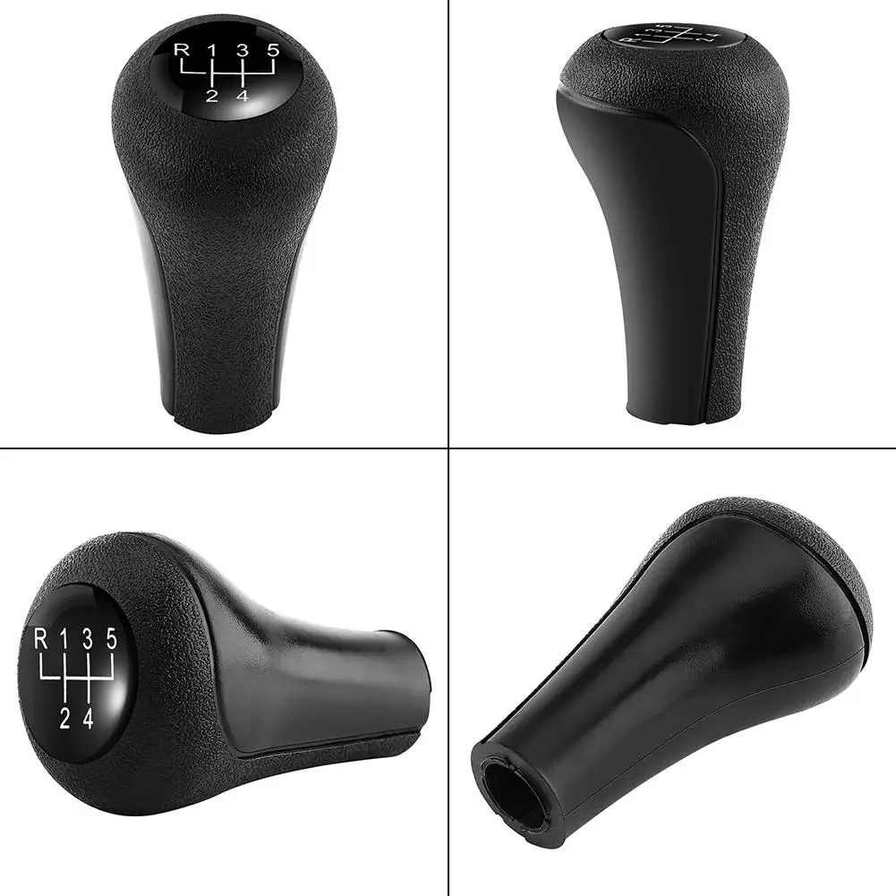 For BMW E28 E30 E34 E36 Gear Shift Knob Boot 5 Speed Car Gear Shift Knob Stick Head Manual PU Leather Car-Styling Black