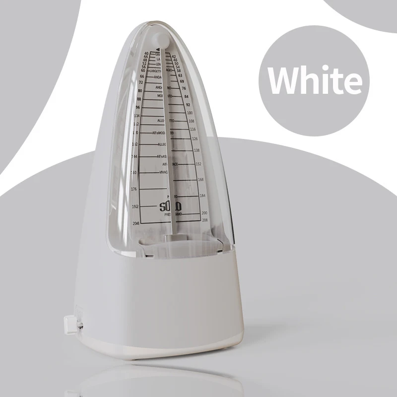 Metronom mechaniczny czarny uniwersalny metronom do gitary fortepianowej, skrzypiec i innych instrumentów Standardowy głośny dźwięk