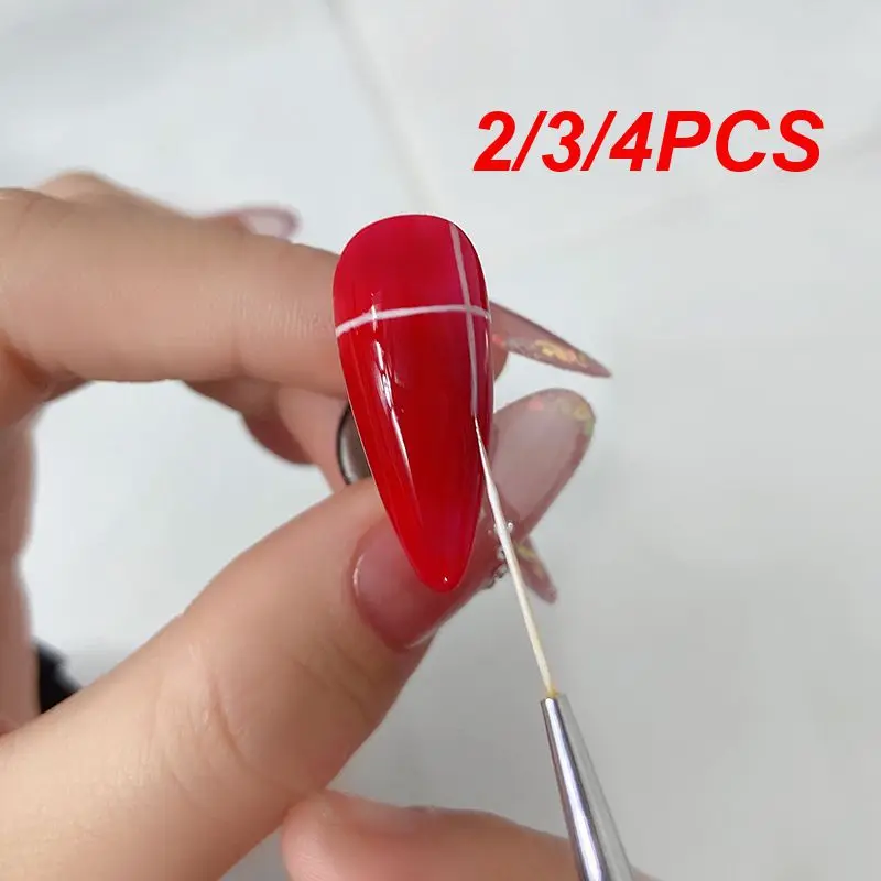 2/3/4PCS Nail Brush Flexible The Pen Head Is Made Of Ultrafine Fiber Wool Will Not Fade Or Deform Can Be Used For A Long Time