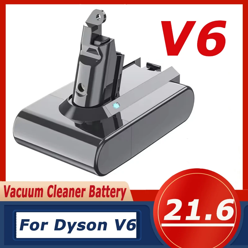 for Dyson Battery V6 21.6V 12800Ah Replacement DC62 DC59 DC58 SV03 SV04 SV09 Animal Motorhead V6 Slim Absolute Vacuum Batter