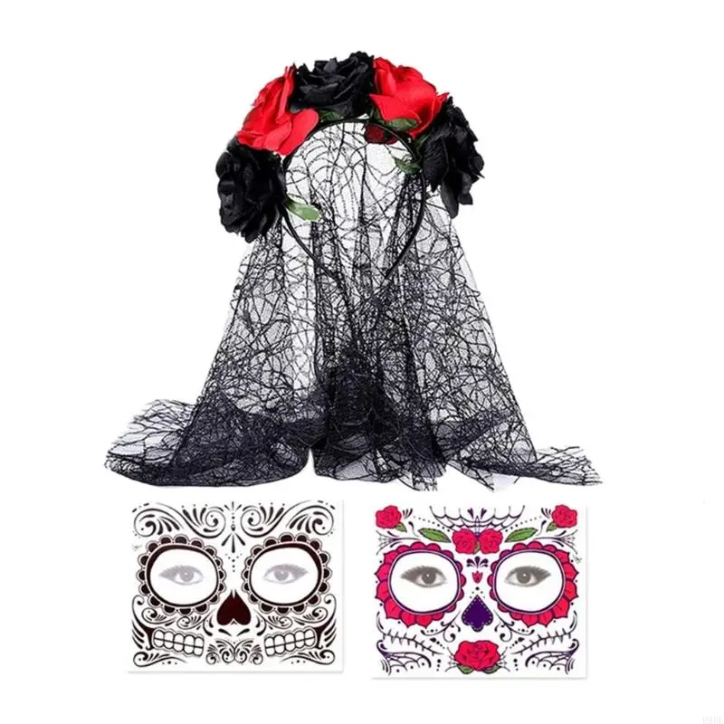 

B95F Women's Day Of Deads Senorita Costumes Dias los Muerto Women's Costumes