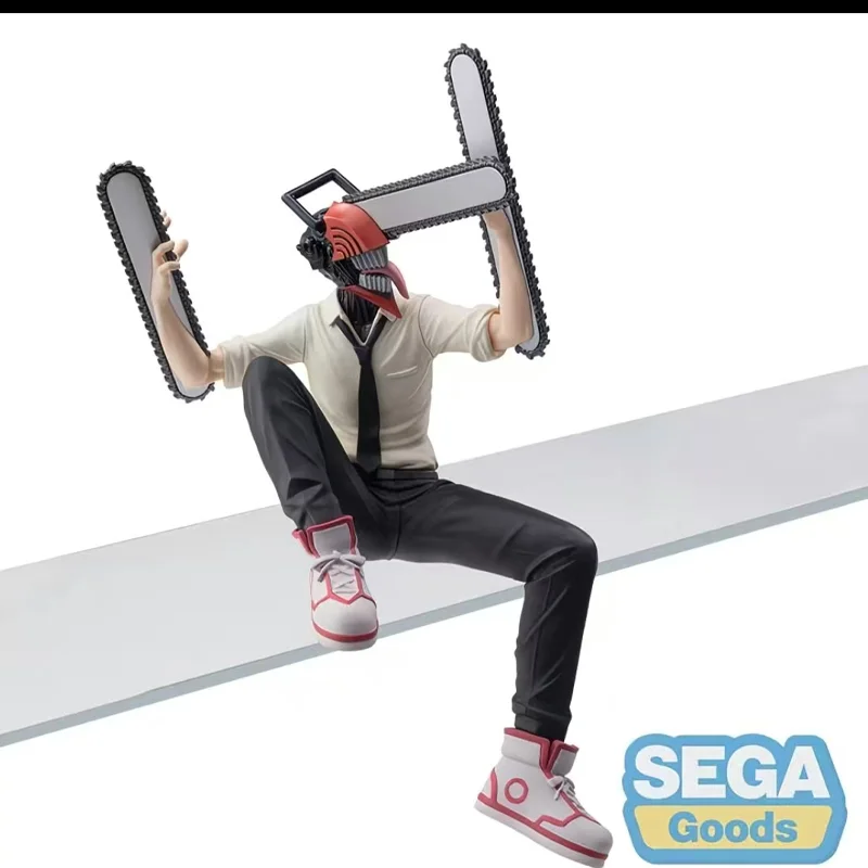 정품 세가 체인소맨 덴지 PVC 애니메이션 피규어 모델 데스크탑 장식품 장난감 선물 수집가 피규어 장난감 새 상품 미개봉