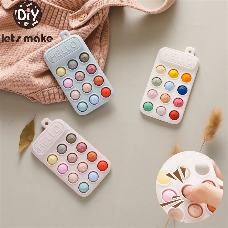 1PC Silicone Baby Teether TV Remote Control Phone Shape Teether Rodent Gum Pain Relief Teething Infant Sensory Toy Baby Nursing