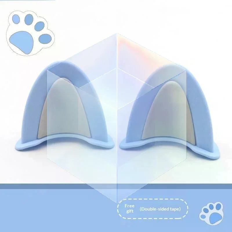 1 Par de Enfeites DIY para Capacete com Orelhas de Urso, Material ABS Macio, Fácil de Instalar, Presente para Crianças e Adultos Ciclistas e Motocicli
