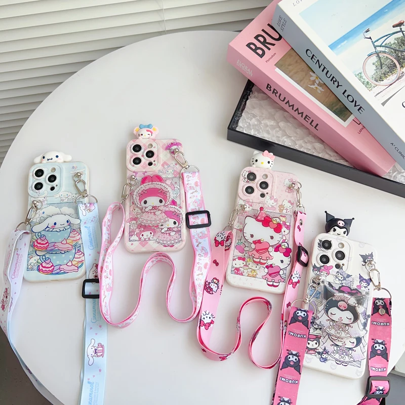 الحب كيتي لسامسونج غالاكسي A17 A07 A16 A06 A26 A56 A04E A05 A05s A15 A25 A35 A55 حافظة مع حبل حامل #2