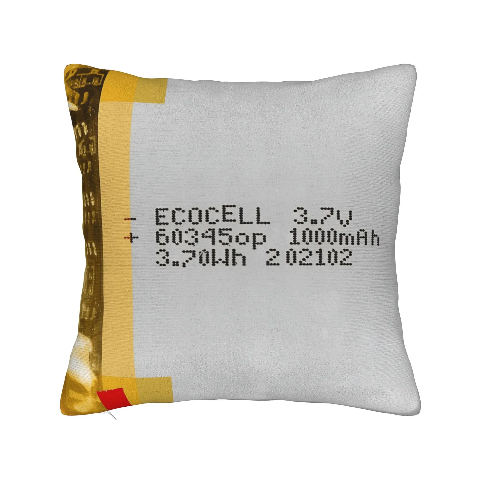 Inflatable Battery Pillow Cover  Kawaii Pillow Case For Couch Sofa Bedroom Comfy Pillowcases Gift