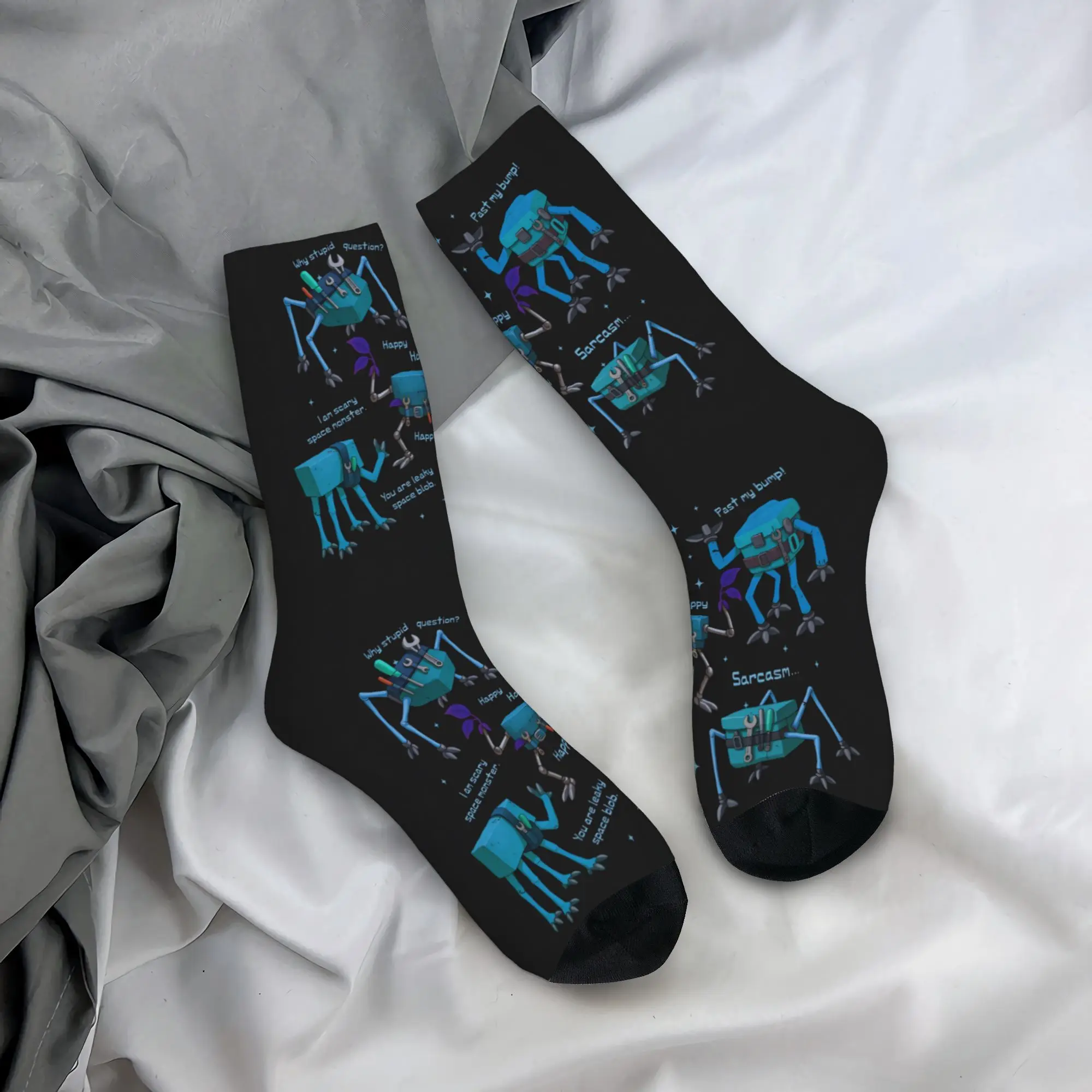 

Trendy Film Project Hail Mary Socks Autumn Stockings Gothic Men Medium Soft Socks Pattern Outdoor Sports Non Slip Socks