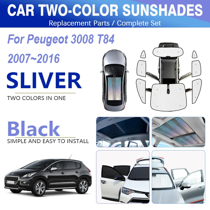 

Fit For Peugeot 3008 T84 MK1 2007~2016 Car Window Sunshade Pads Window Visors Shields Skylight Windshield Cover Auto Accessories