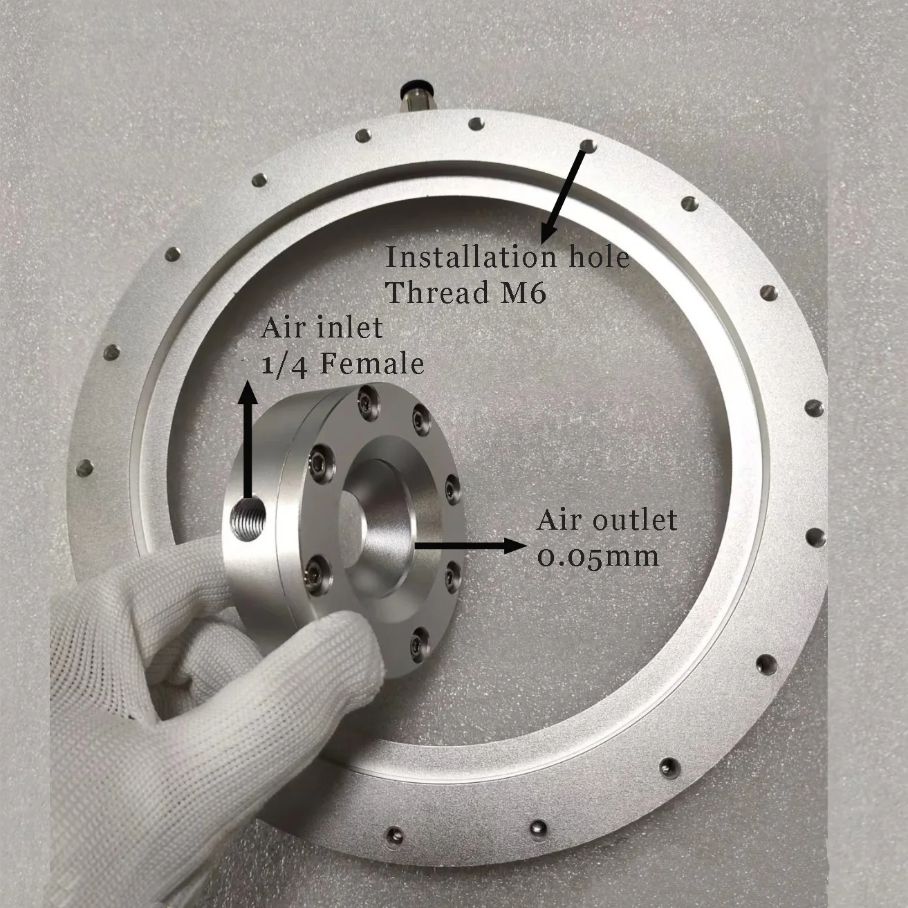 Circular Air Knife 64-127mm Air Wipes  Annular Air Knives  360° performance providing effective and efficient cleaning drying