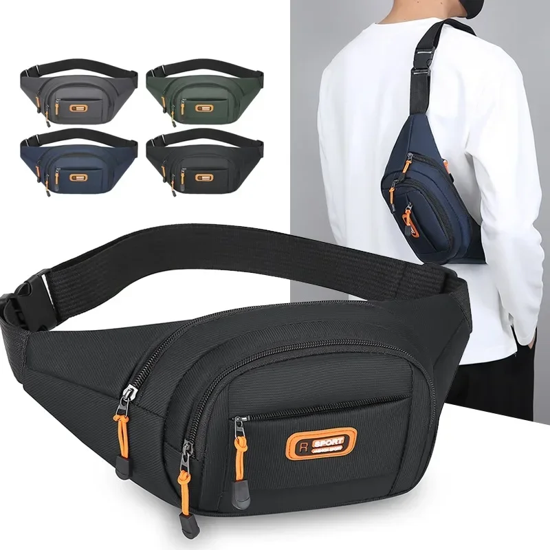

Oxford Waterproof Mobile Waist Bag for Men Women Multifunctional Large Capacity Fanny Pack Wear-resistant