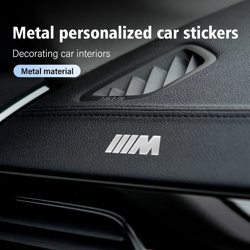 Car Emblem 3D Metal Anywhere Badge Decal Decoration Stickers For BMW E30 E34 E36 E39 E46 E52 E53 E60 E61 E62 E70 E71 E83