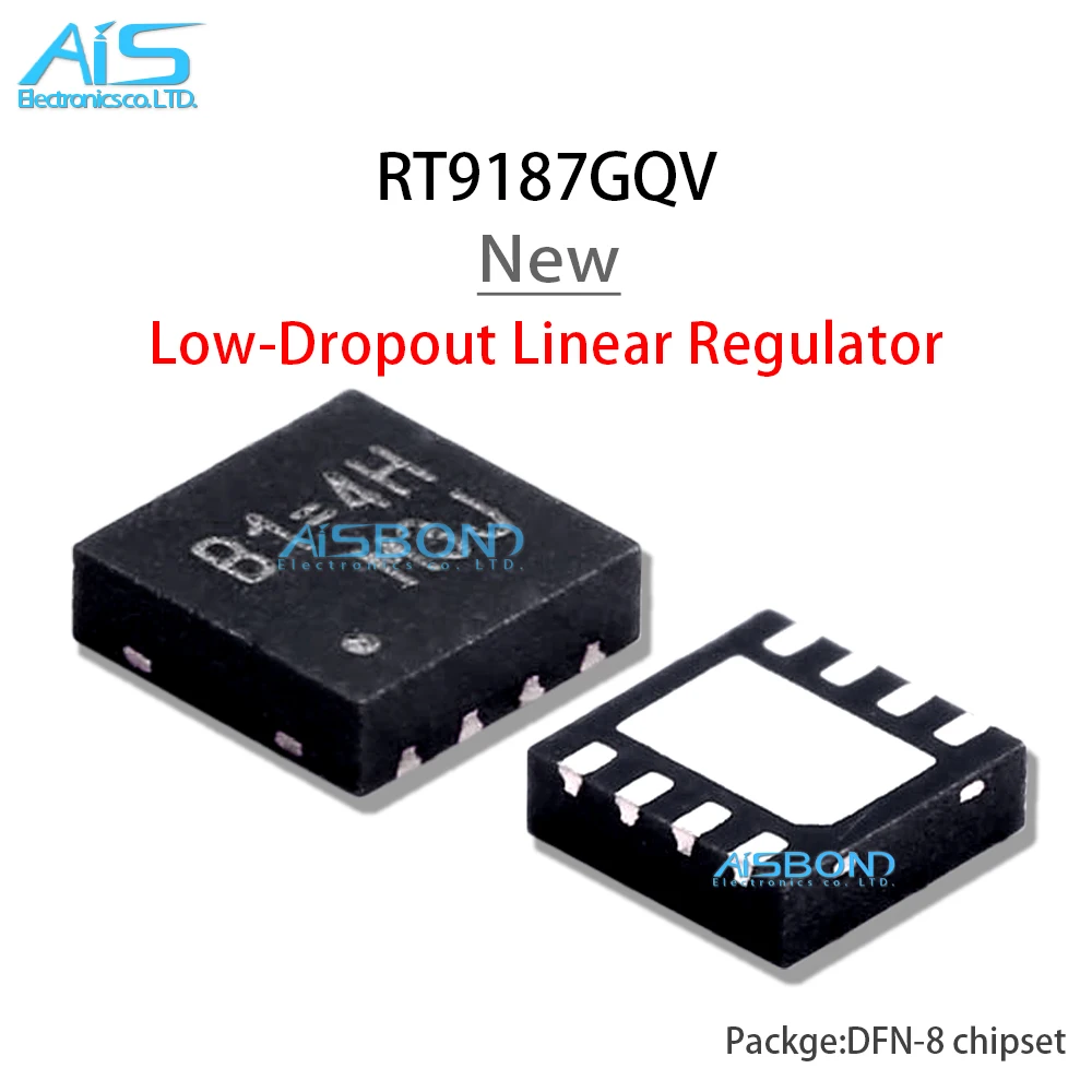 10Pcs/Lot New RT9187GQV DFN-8 Mark B1= Low-Dropout Linear Regulator LDO IC