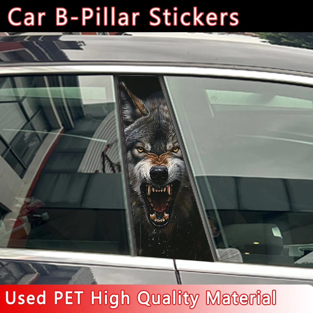 2Pcs Angry Wolf Car…