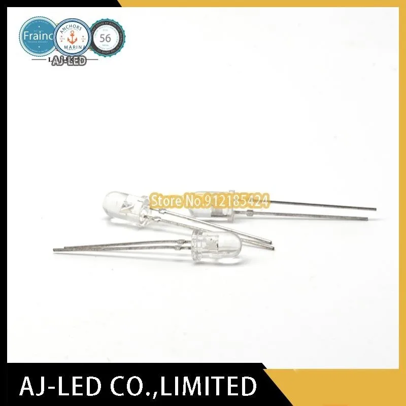 50pcs/lot HS5100 infrared emission tube, wavelength 940nm, light-emitting diode 5MM new