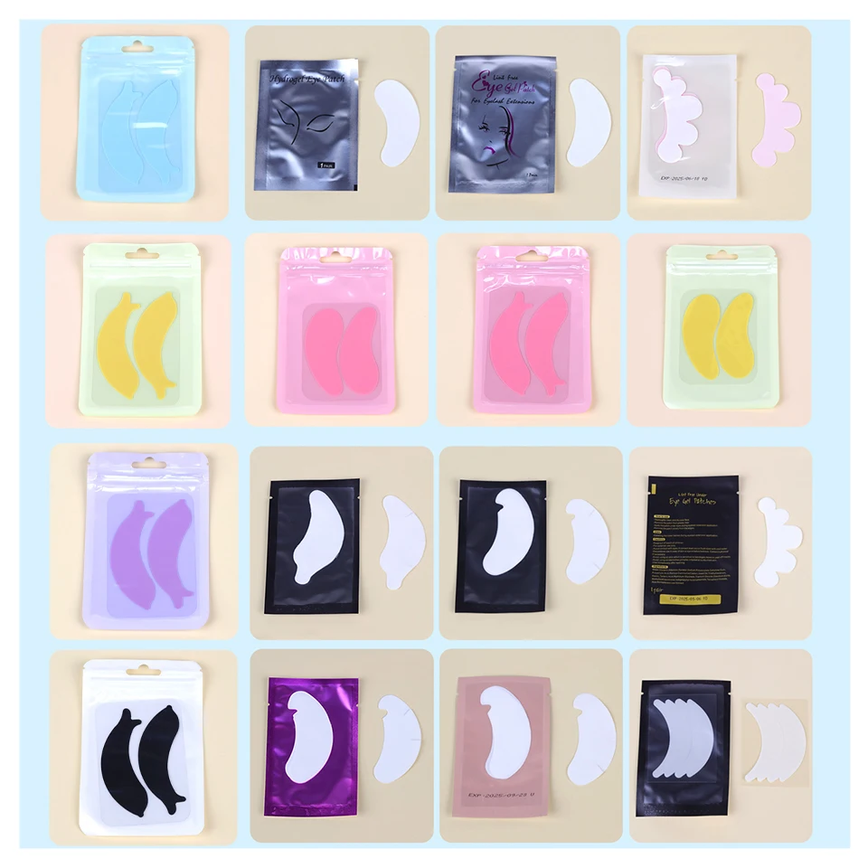 

20/50/100Pairs Paper Patches for Lash Extension Cloud Shape Under Eye Pads Gel Silicone Eyelashes Pad Reusable Patch Makeup Tool