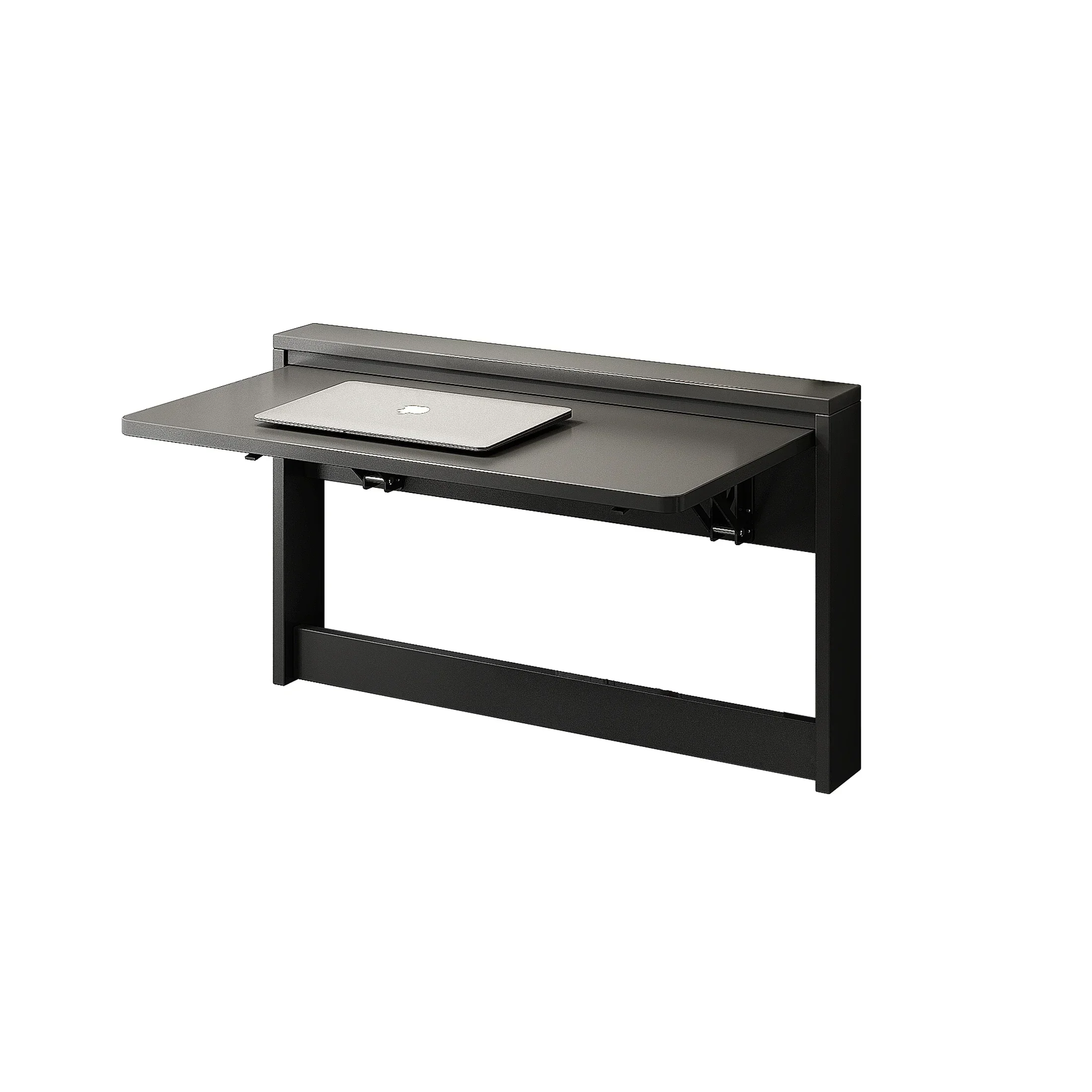 Medieval Invisible Solid Wood Study Desk Folding Table Storage Small Apartment Wall Mounted Computer Wall Mounted Office Desk