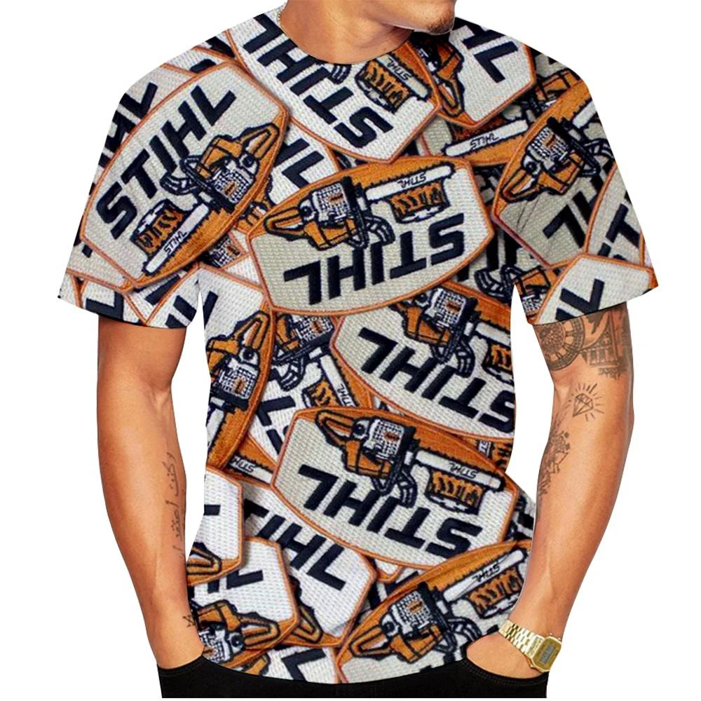 Summer fashion trend novel 3D printed printed pattern T-shirt round neck casual comfortable personalized top T-shirt image 2