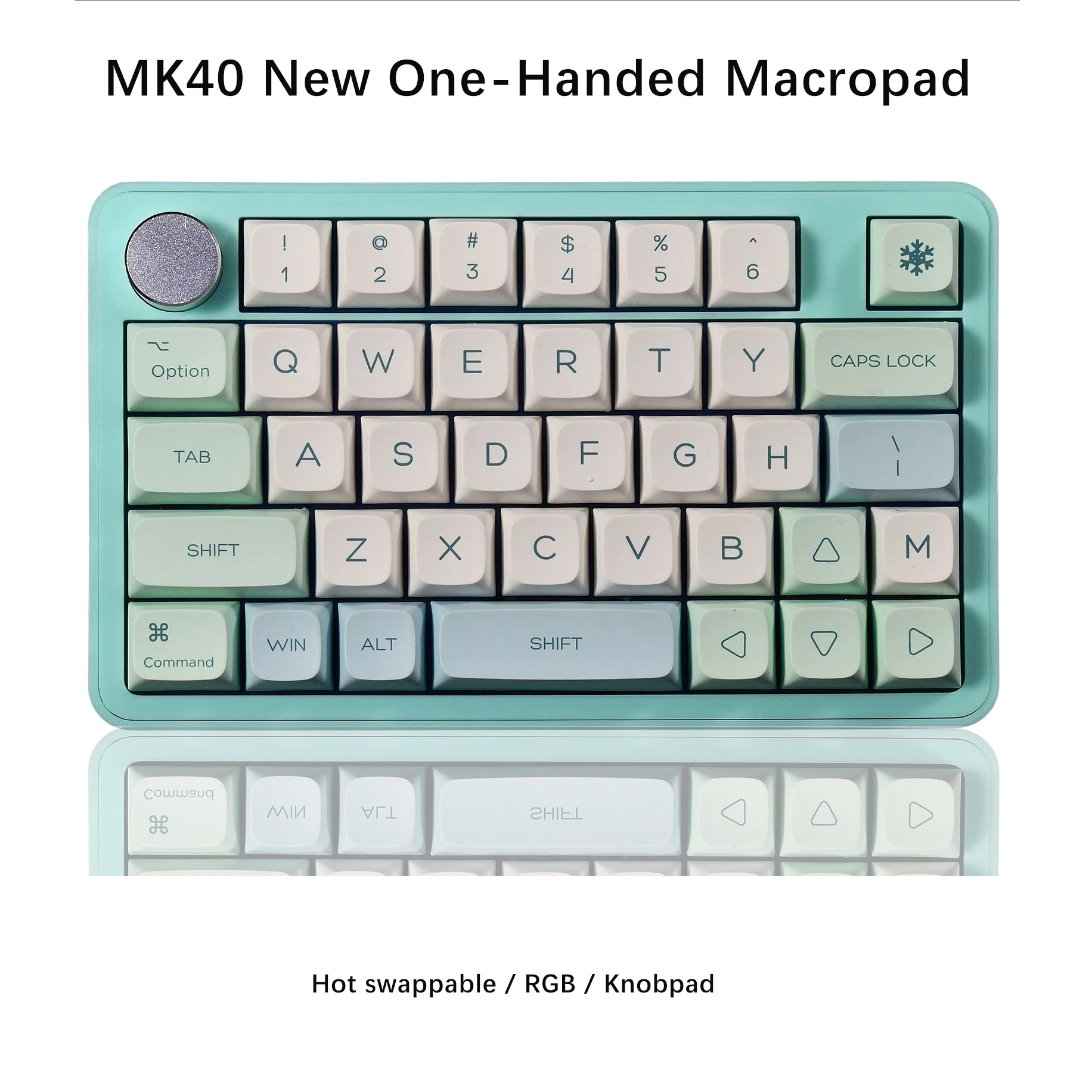 

MK40, новая клавиатура, 40-клавишная механическая клавиатура для игрового дизайна, RGB-подсветка, полная клавиатура с возможностью горячей замены, проводная Macropad
