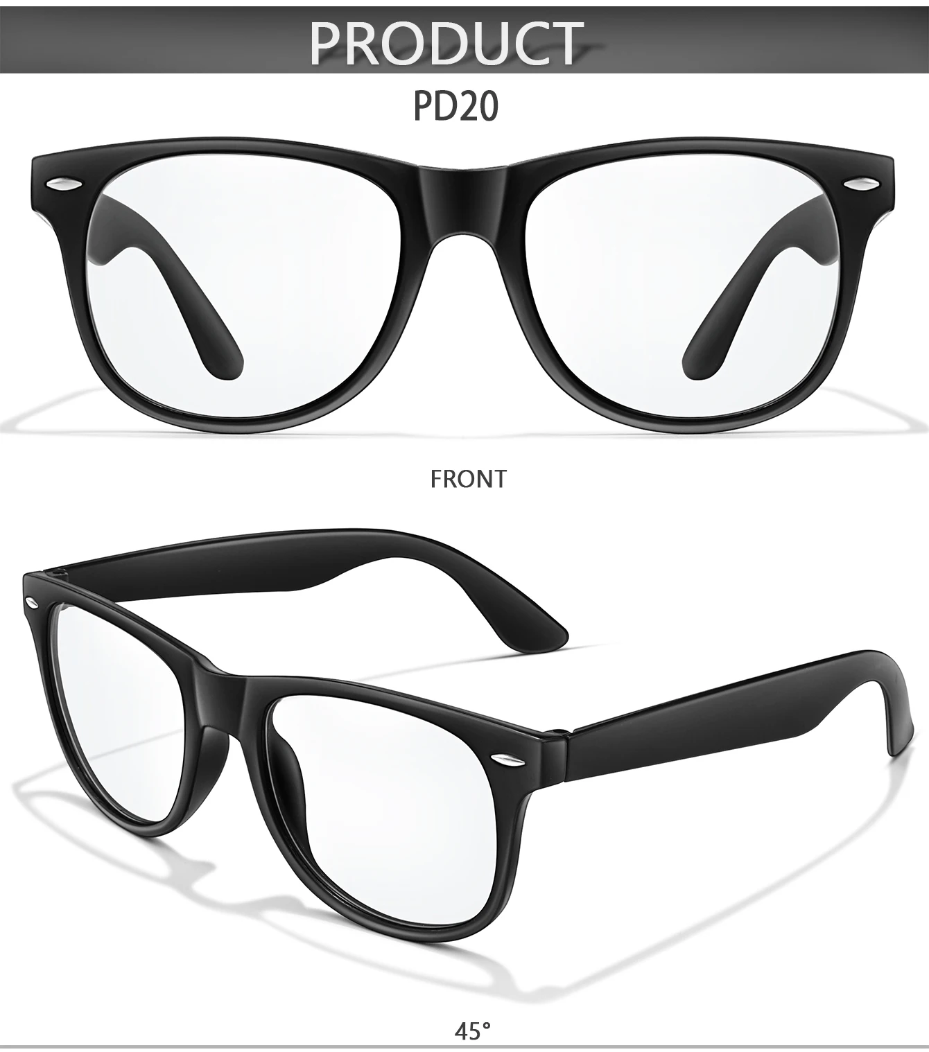 Klassische photochrome Lesebrille quadratisch Metallrahmen Presbyopie-Brille Anti-Blaulicht-blockierende ultraleichte Brille +150 +200 – Detail 4