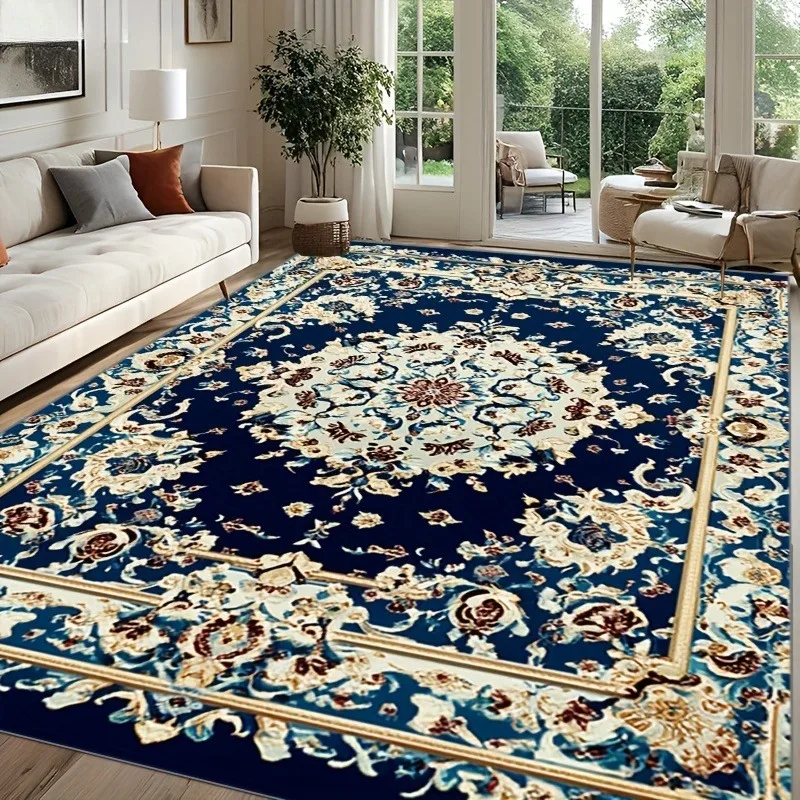 

Persian Luxury Retro Carpet Living Room Large Size Non-slip Coffee Tables Mat Home Decoration Bedroom Lounge Rug Tapis Salon