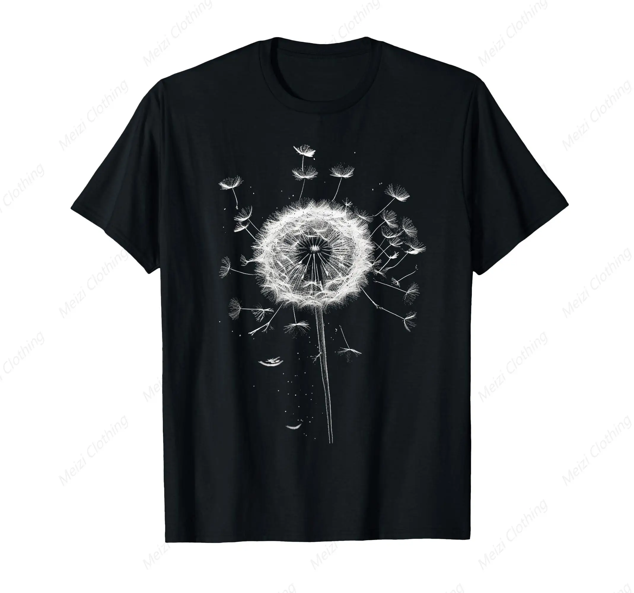 Dandelion Plants Men's and Women's T-shirts Fun Cotton Men's Gifts Short Sleeves