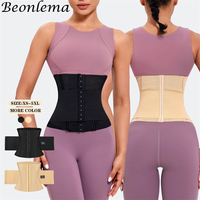 Beonlema Waist Trainer Sheath Flat Belly Woman Abdomen Control Girdles Steel Bone Double Compression Shaperwear