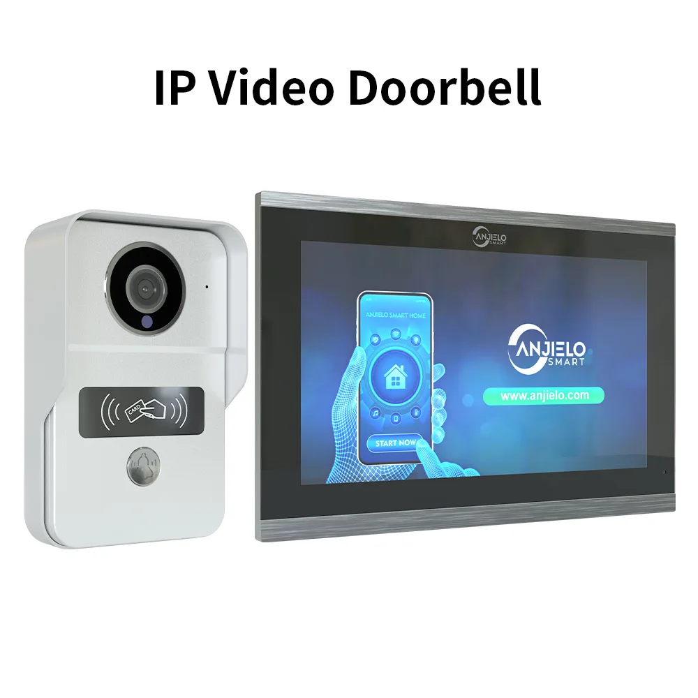 

IP-видеодомофон, квартира, жилой монитор с 10-сенсорным экраном, видеодверной звонок