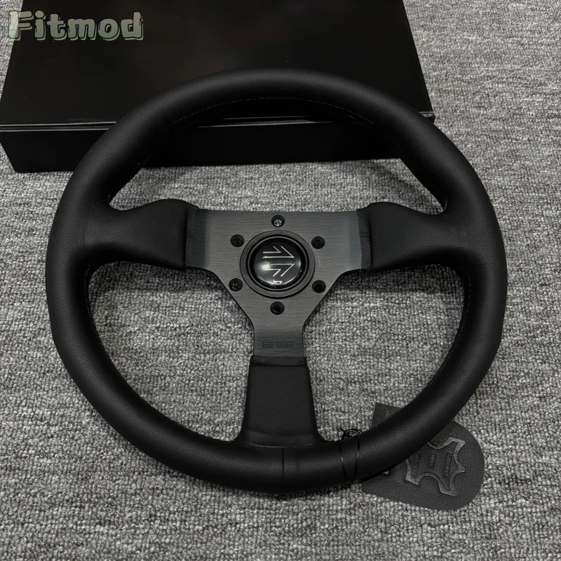 315mm 12.5-inch flat leather simulation racing steering wheel Rally JDM drift steering wheel