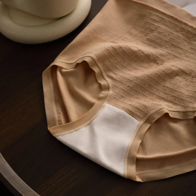 Calcinha de cintura alta para mulheres, cuecas respiráveis femininas, lingerie sexy, roupa íntima, lingerie da moda, 3 peças por conjunto