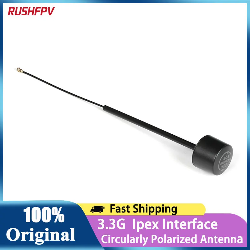 

Rushfpv 3.3G RHCP Circular Polarization Ipex 1.85dBi FPV Antenna For Goggles Monitor Long Range Drone Accessories