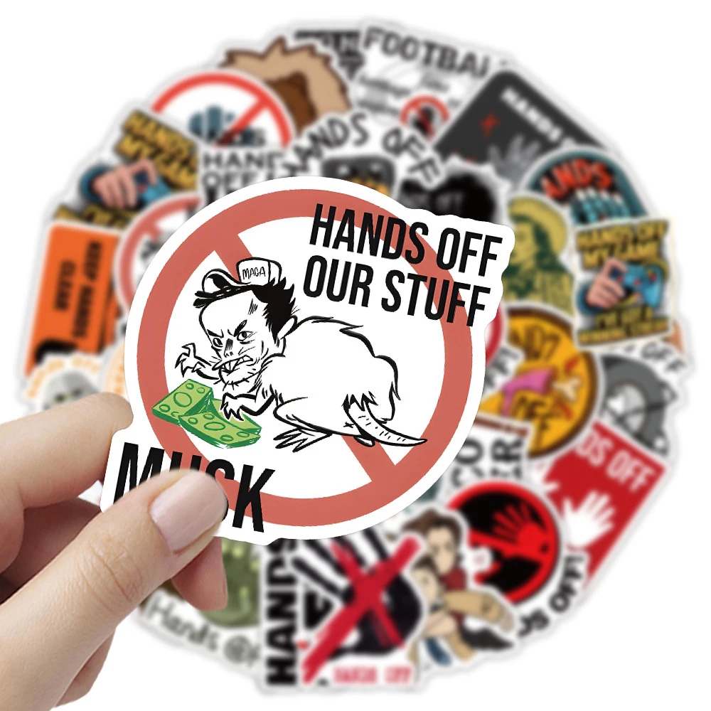 

10/30/54pcs Creative Hands Off Stickers Funny Cartoon Sticker DIY Motorcycle Laptop Luggage Cool Waterproof Graffiti Sticker Toy