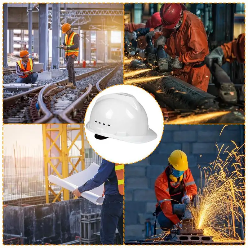 Строительная шапка для мужчин, защитное снаряжение, удобная каска с вентиляцией, регулируемая защита головы, поглощающая защита головы