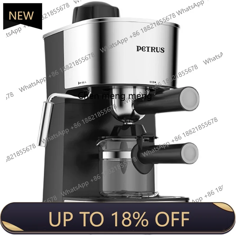 MF Italian coffee machine household small mini pot boiled fully semi-automatic steam milk foam