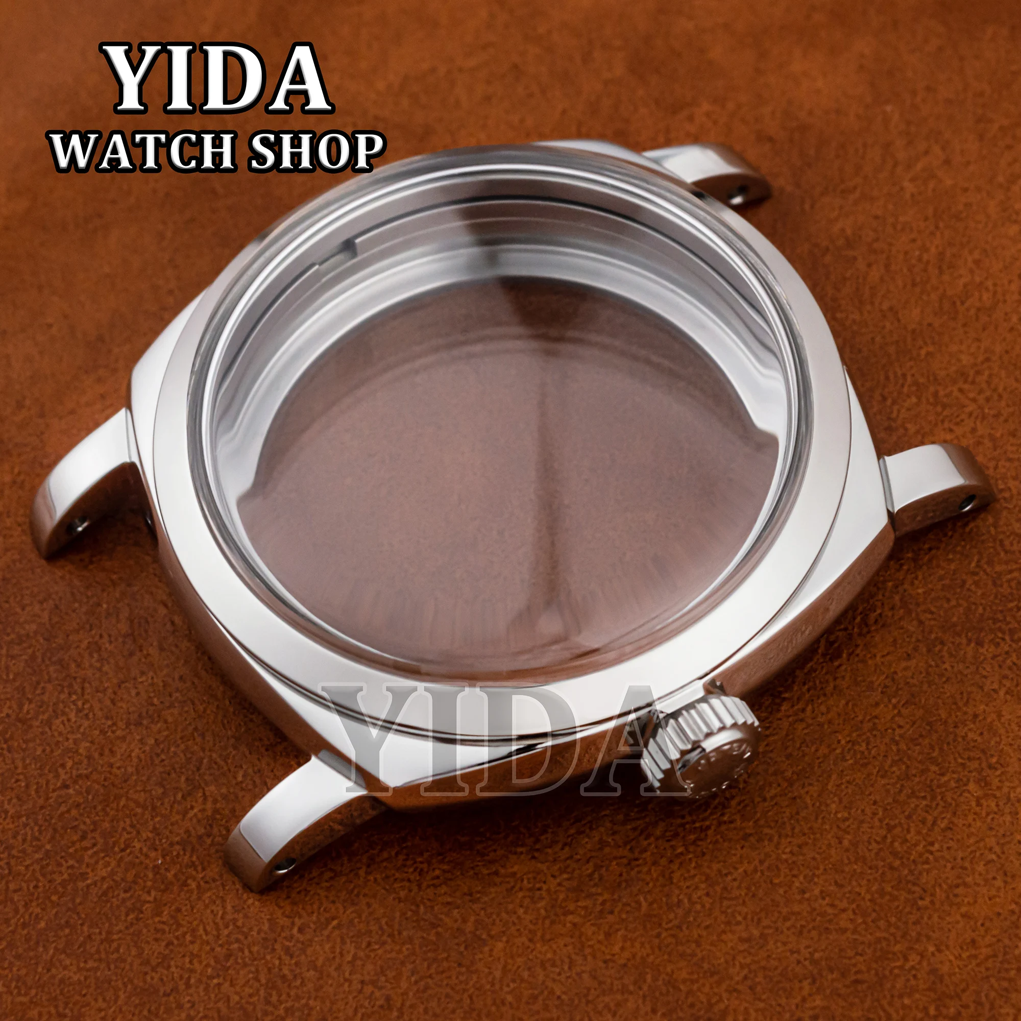 

High Quality 47mm Vintage Mod Watch Case Stainless Steel Sapphire Glass for PAM 6154 ETA6497/6498/ST3600 Automatic Movement