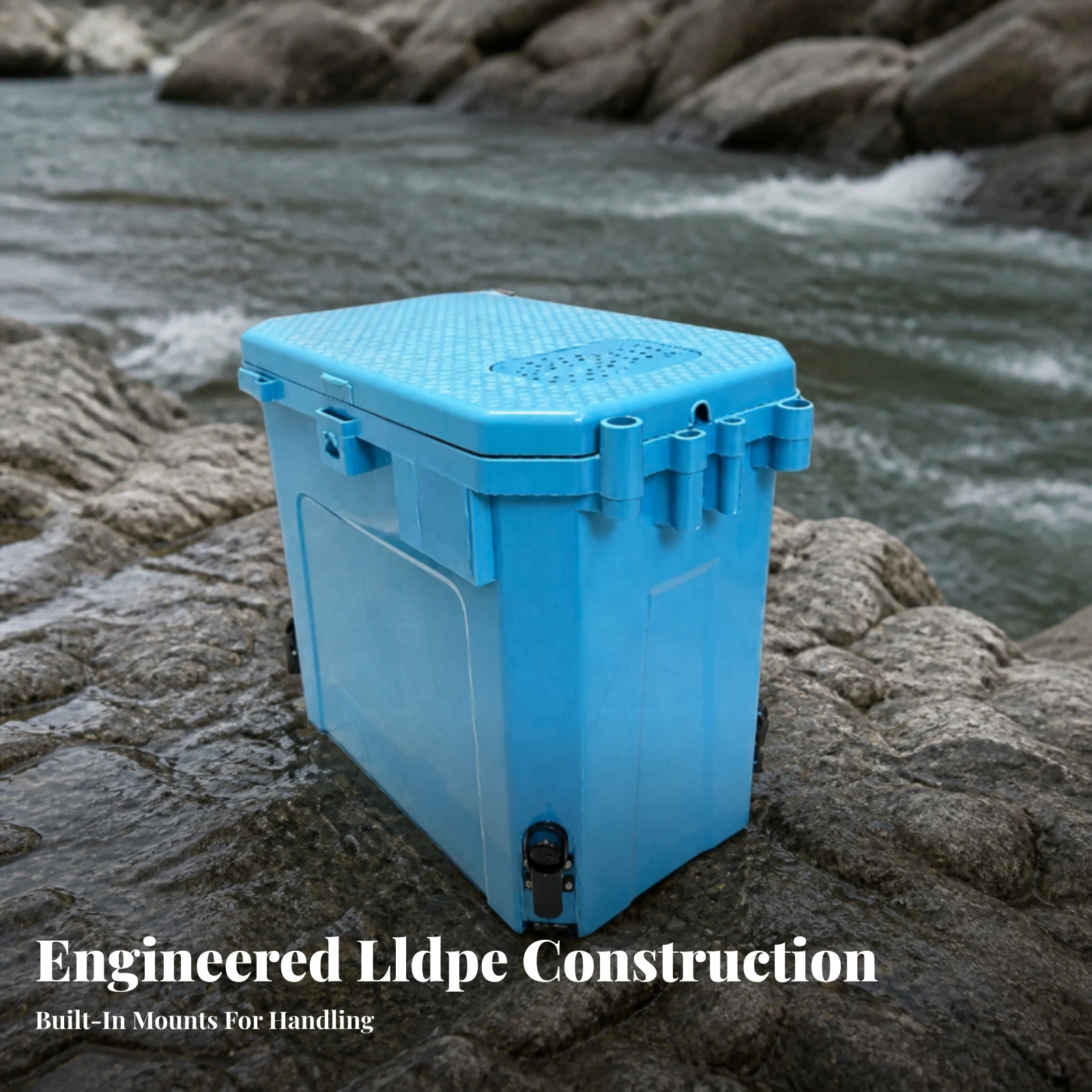 Fishing Seat Box Robust Tackle Storage Box with Legs Hard-Shell Compact for Anglers