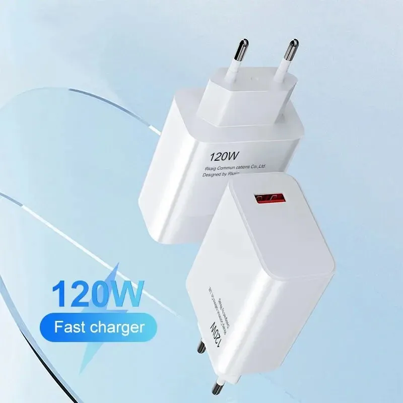 

Набор сверхбыстрое зарядное устройство 120 Вт, USB-зарядная головка, зарядный кабель типа C, стандарт ЕС, аксессуары для мобильных телефонов для Xiaomi Full Series