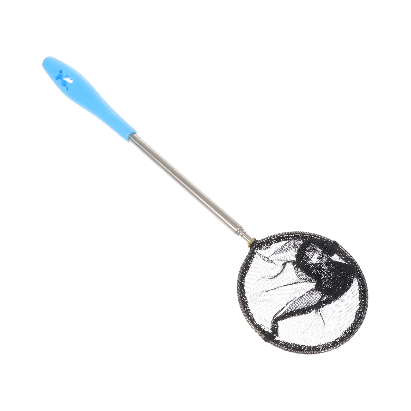 1 قطعة شبكة الروبيان تلسكوبي قابلة للتمديد شبكة أرضية الأسماك المحمولة المدمجة غرامة شبكة لصيد السمك الإصدار أداة معالجة الصيد