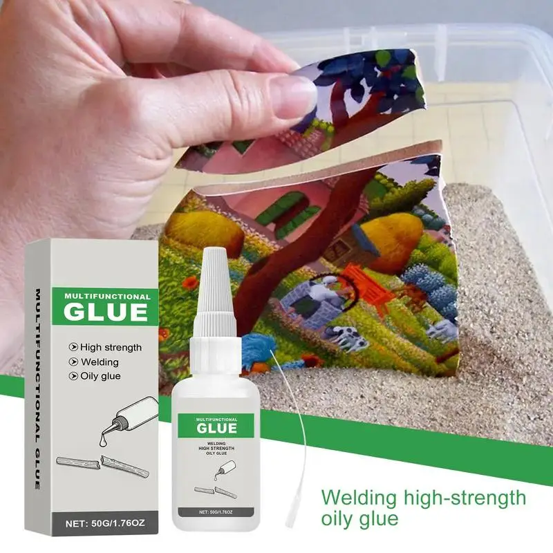 

50g Welding High Strength Glue Instant Quick-drying Waterproof Adhesive Glass Rubber Wood Metal Strong Bonding Instant Glue