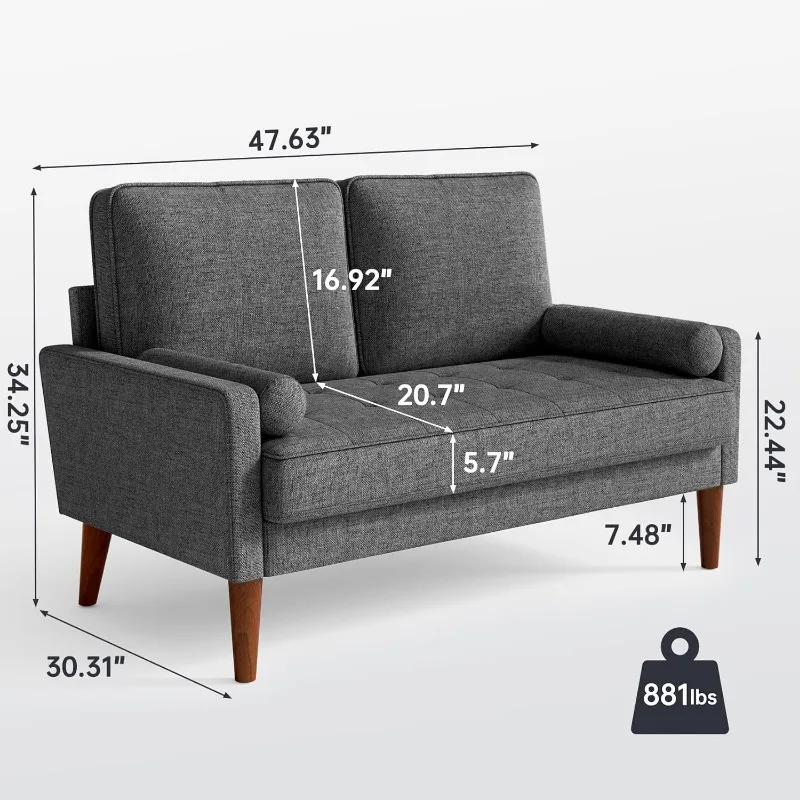 Loveseat Sofa, 48