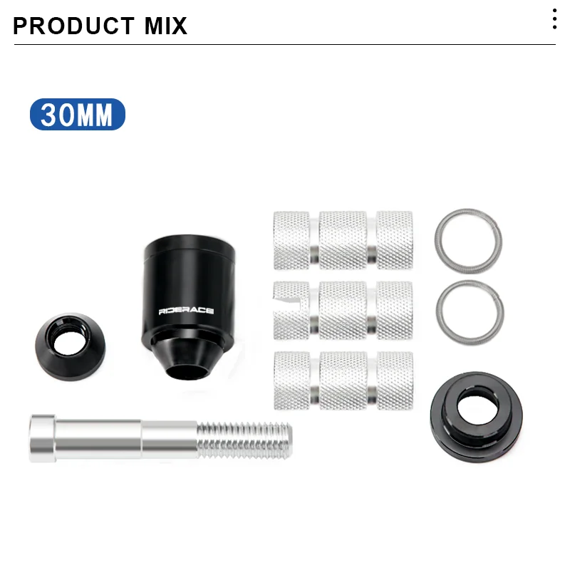Fahrradlenker-Vorbauhöhenverlängerung, Gabel-Vorbauverlängerung, 1-1/8 Zoll (28,6 mm) Aluminium-Gabel-Vorbau-Verlängerung, versteckter Riser für MTB und Rennräder – Detail 3